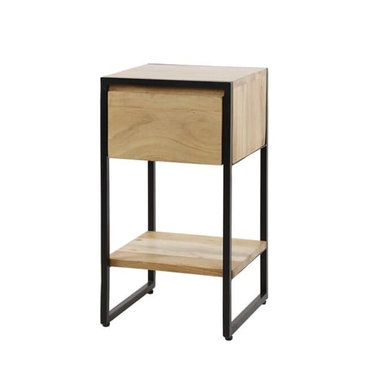 Hoyz nachtkastje 1l xs straight wood massief acacia naturel - Image 4