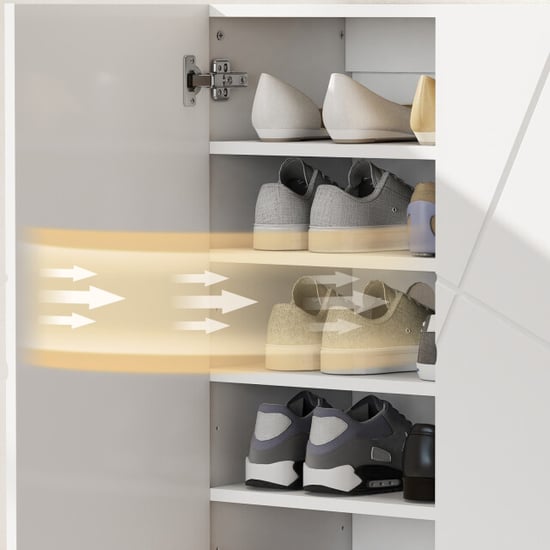 4goodz Schoenenkast met 2 deuren 3 verstelbare planken hoogglans - Image 4