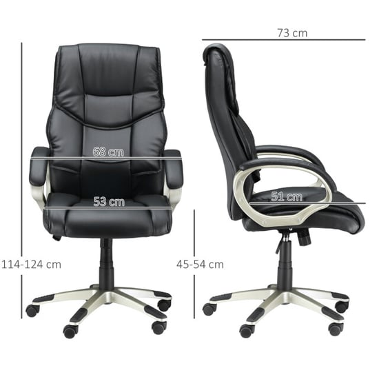 4goodz Homcom directiestoel draaistoel kantoorstoel in - Image 2