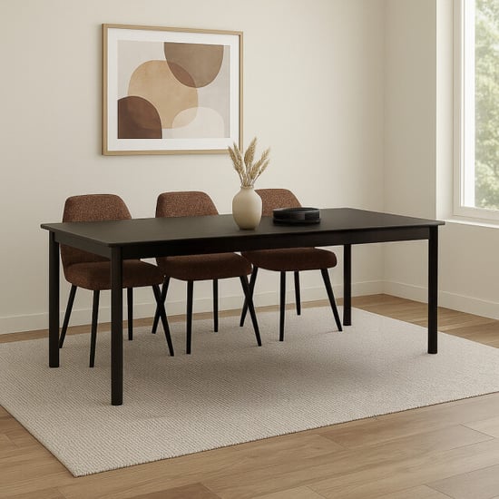 Livingfurn eetkamerstoel tess bordeaux set van 2 63x48x83cm - Image 4