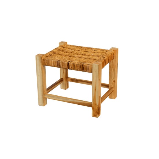 Furnilux handgemaakte rotan kruk – ibiza style 40x50x40 cm - Image 1