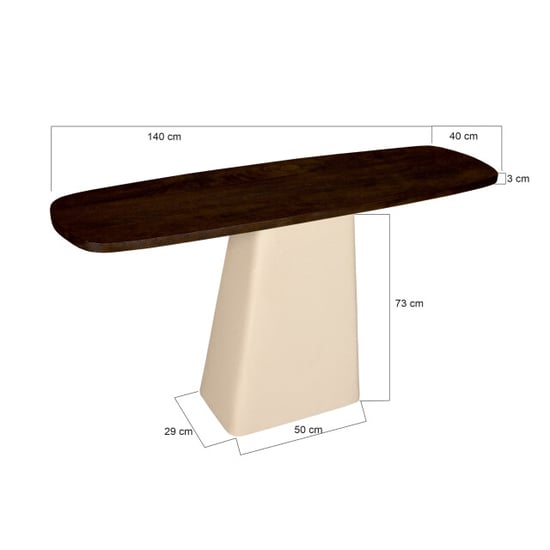 Brix wandtafel marron 40x140x76cm - Image 2