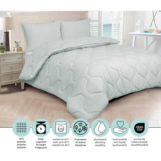DoubleDry 2 in 1 dekbed 240x200 lits jumeaux wasbaar dekbed zonder overtrek - - Image 2