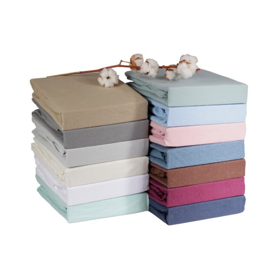 DoubleDry Hoeslaken flanel 90x200 cm 100% zacht katoen rondom elastiek - - Image 2