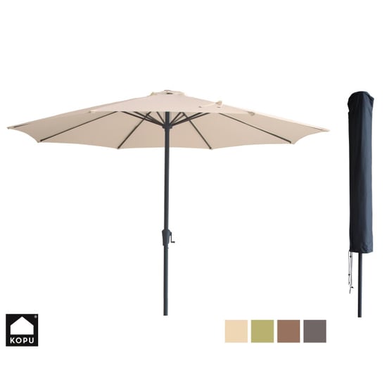 Kopu ® madrid 350 cm grote parasol rond met beschermhoes - - Image 1