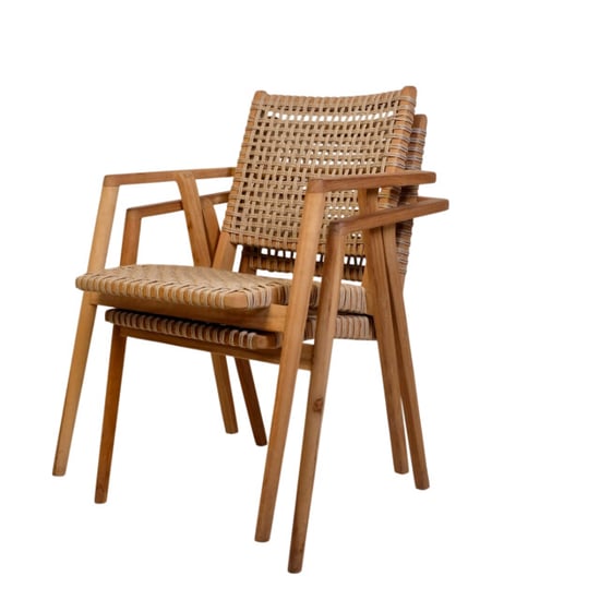 Livingfurn tuinstoel stacking anya 58x63.5x84.5cm - Image 3