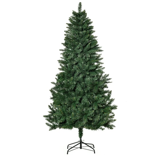 Homcom Kunstkerstboom 180 cm pijnboom kunstmatig, met 724 takken, metalen - Image 1