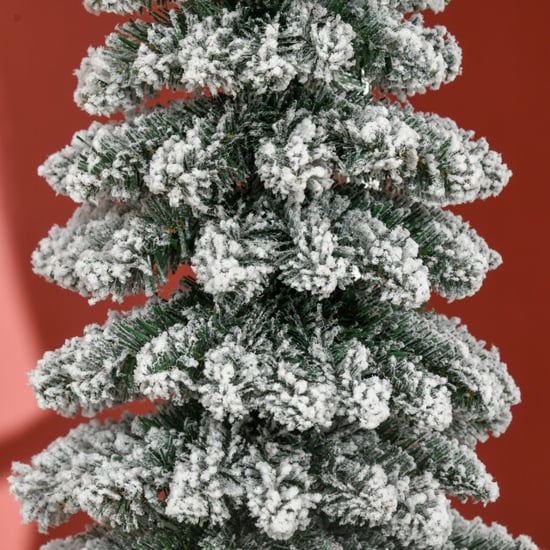 Homcom Kerstboom smal met sneeuw incl. standaard 180 cm /groen - Image 2
