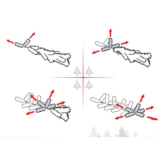 Homcom Kerstboom met realistische uitstraling 180 cm Ø136 cm - Image 3