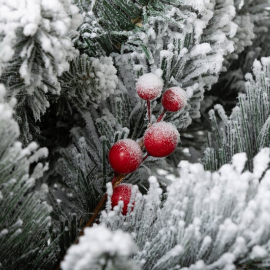 Homcom Set van 2 kerstbomen met led verlichting met prikpen 107 cm - Image 3