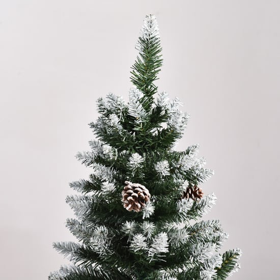 Homcom Kunstkerstboom met dennenappels en sneeuw 180 cm Ø75 cm - Image 3