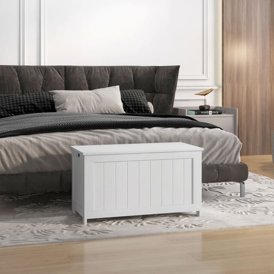 Homcom Opbergkist speelgoedkist 2 handvatten 81x40x46 cm - - Image 3