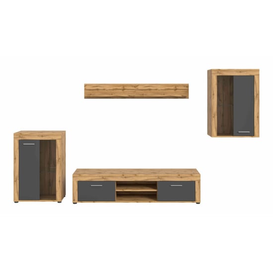 Furnilux Jam woonkamercombinatie grijs melamine wotan nb - Image 2