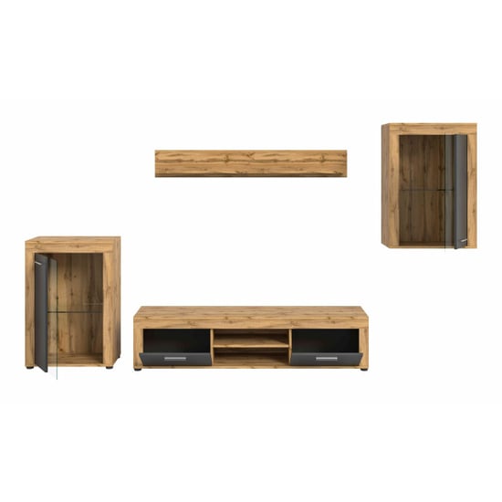 Furnilux Jam woonkamercombinatie grijs melamine wotan nb - Image 4