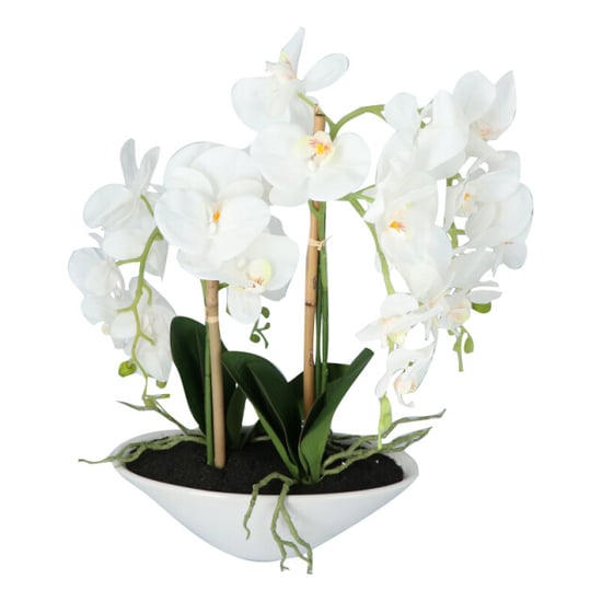 Kopu ® kunstbloem orchidee 53 cm met schaal ovaal phalenopsis - Image 3