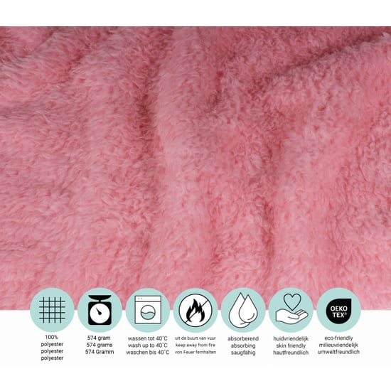 DoubleDry Teddy fleece deken ultrazacht 130x170 cm - - Image 3