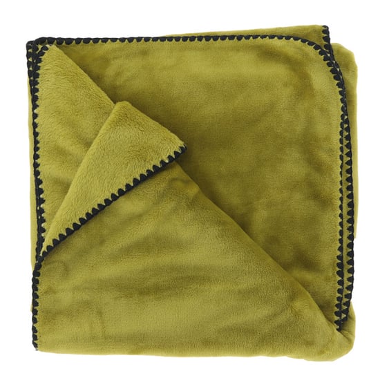 Unique Living plaid jade 140x180cm moss green - Image 1