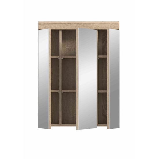 Furnilux Lambada spiegelkast wit hoogglans mdf tz sonoma nb - Image 2