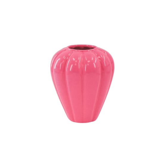 House Vitamin Swirl vase-ceramic- pink- 20x20x21,5 cm - Image 1