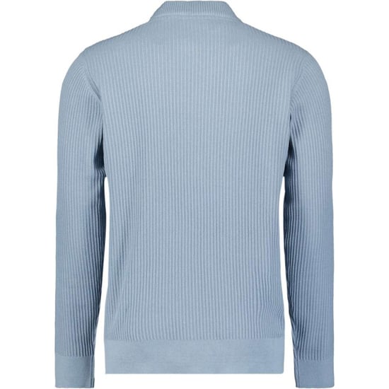 No Excess Pullover crewneck rib dusty blue - Image 2