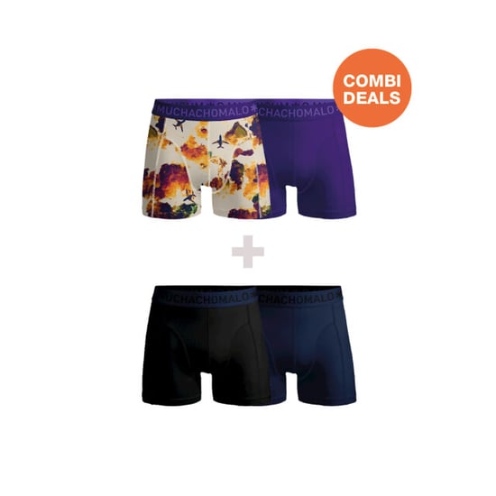 Muchachomalo Heren 2+2-pack boxershorts print - Image 1