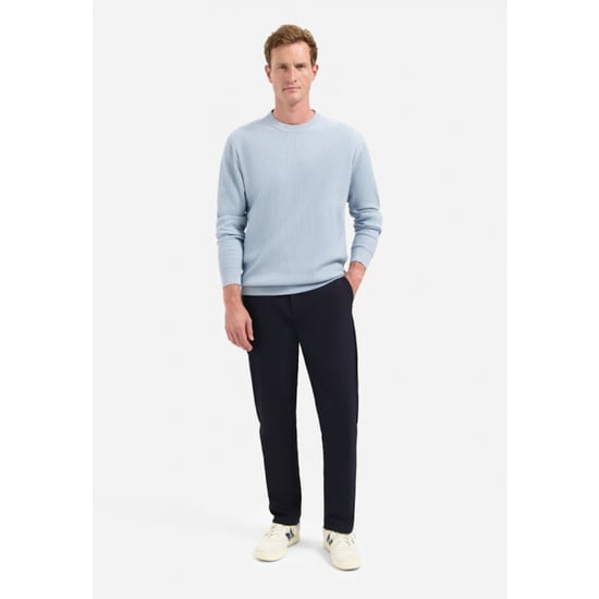 No Excess Pullover crewneck rib dusty blue - Image 4