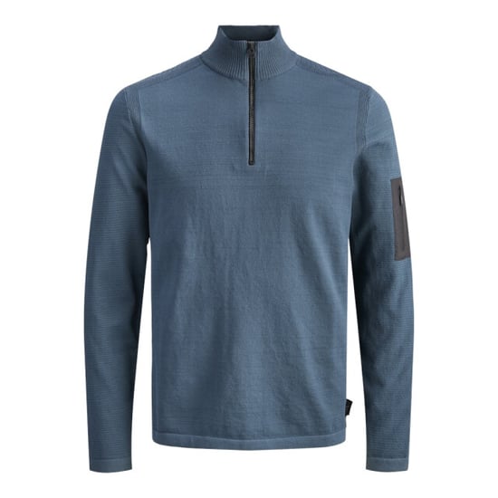 Jack & Jones Jcomace knit half zip smu petrol - Image 1