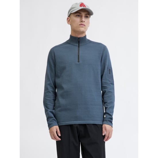 Jack & Jones Jcomace knit half zip smu petrol - Image 2