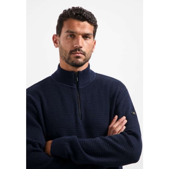 No Excess Pullover half zipper 2 coloured mel night - Image 2