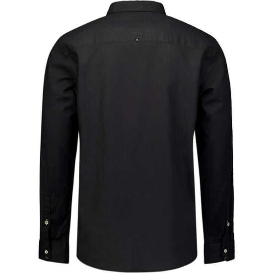 No Excess Shirt solid with linen black - Image 3