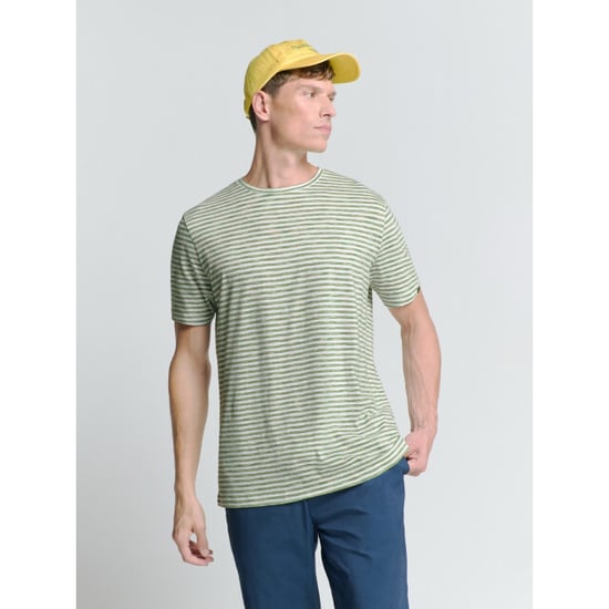 No Excess T shirt crewneck multi cloured melange stripes dessin - Image 5