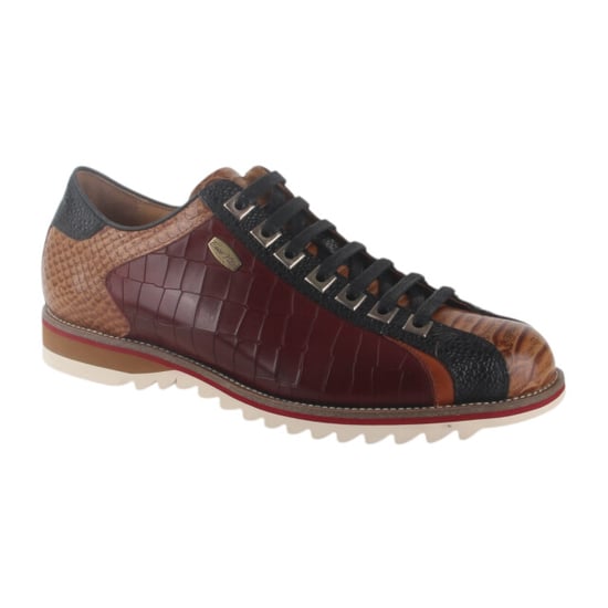 Lorenzo Conti Achille 18 wine heren sneakers - Image 1