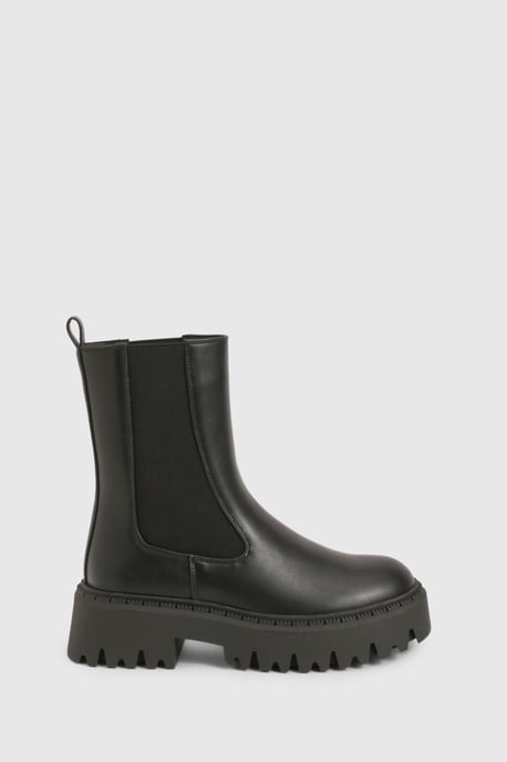Chunky Elastic Panel Chelsea Ankle Boots - Image 2