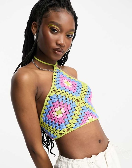 ASOS DESIGN – Virkad halsduk i flera mönster - Image 1