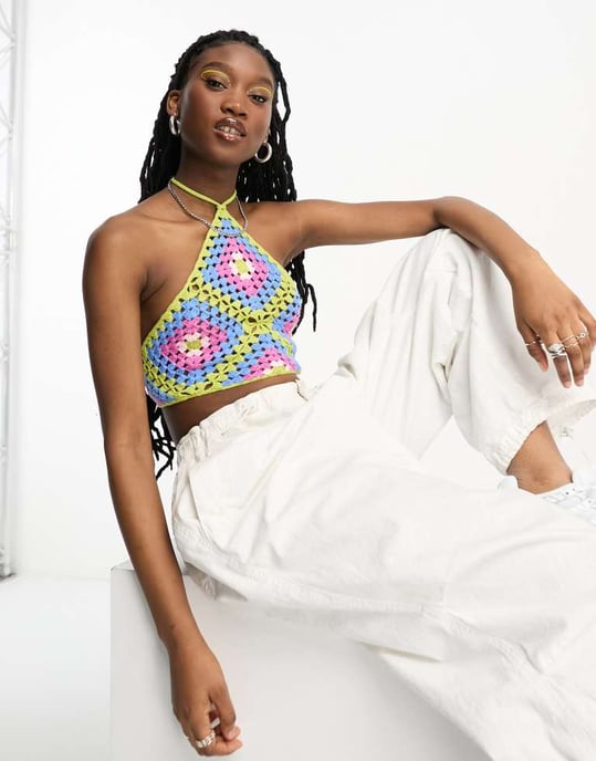 ASOS DESIGN – Virkad halsduk i flera mönster - Image 2