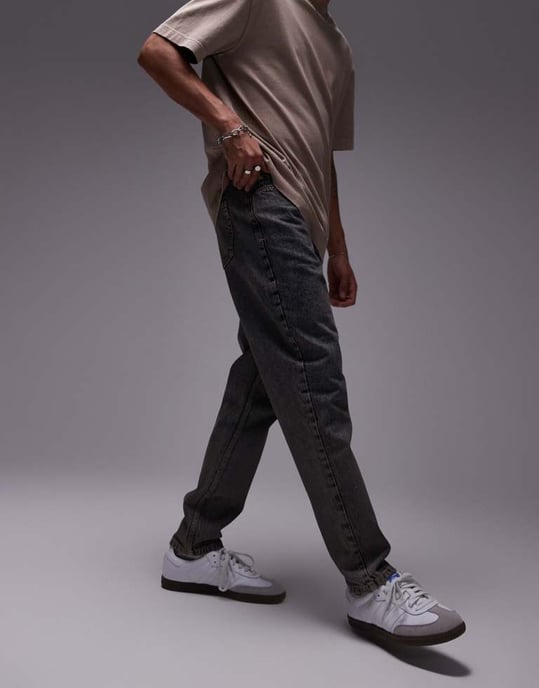 Topman – Avsmalnande jeans i blått - Image 3