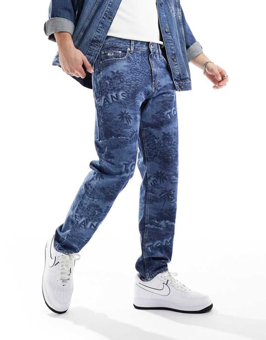 Tommy Jeans – Isaac – Avslappnade jeans i mellantvättad modell - Image 5