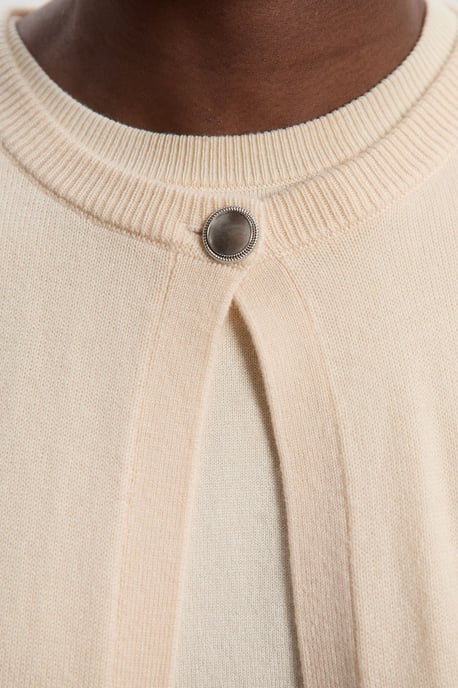 Cashmere Wool Blend Knit Cardigan - Image 3