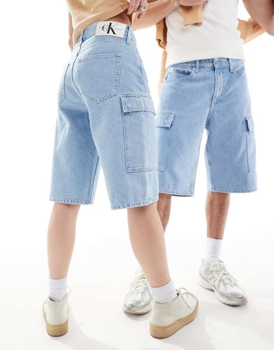 Calvin Klein Jeans – Ljustvättade cargoskatershorts från 90-talet – Exklusivt från ASOS - Image 3