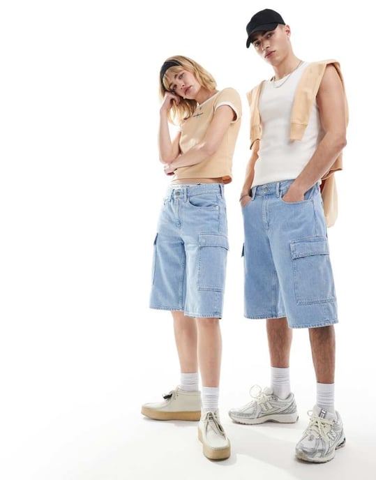 Calvin Klein Jeans – Ljustvättade cargoskatershorts från 90-talet – Exklusivt från ASOS - Image 5