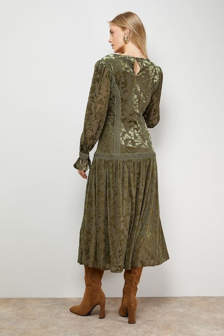Trim Panelled Boho Maxi Dress - Image 3
