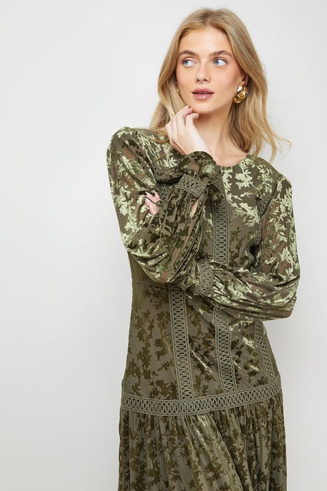 Trim Panelled Boho Maxi Dress - Image 4