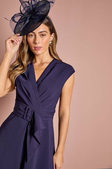 Belted Crepe Dress - Image 2