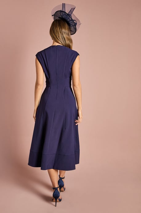 Belted Crepe Dress - Image 3