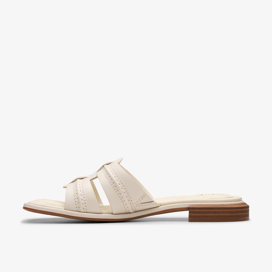 Ariany Mule Cream Leather Sandals - Image 2