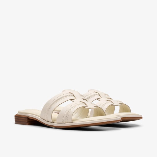 Ariany Mule Cream Leather Sandals - Image 4