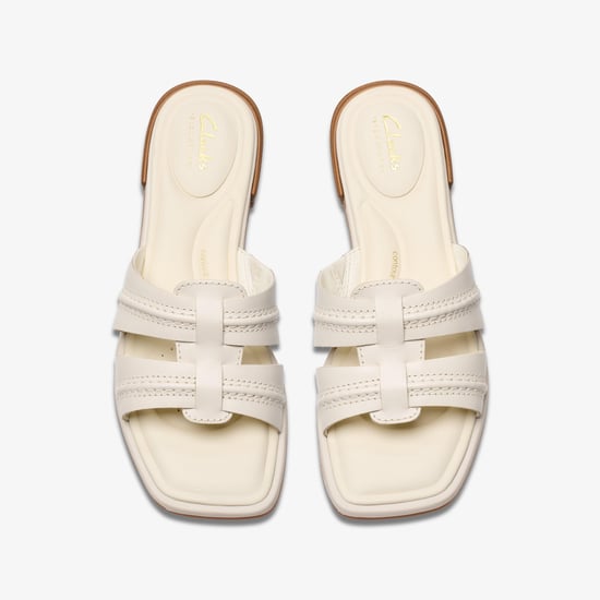 Ariany Mule Cream Leather Sandals - Image 6