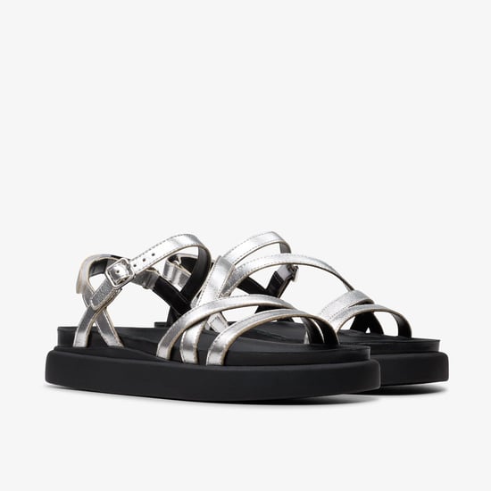 Aristella Roze Zilveren Metallic Sandalen - Image 4
