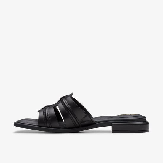 Ariany Mule Svarta Lædersandaler - Image 2