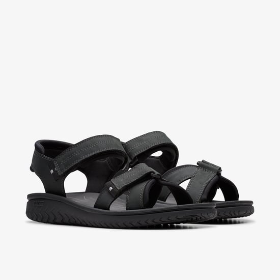 Wesley Shore Black Leather Sandals - Image 5